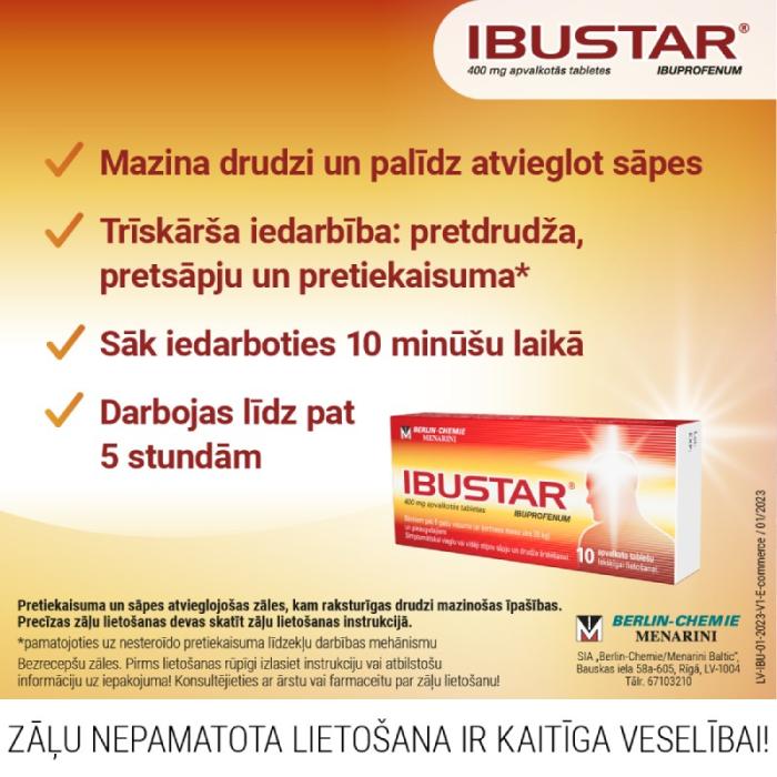 IBUSTAR 400 mg tabletes N10   