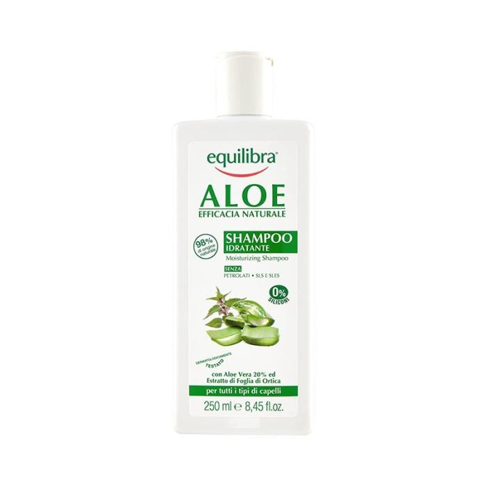 EQUILIBRA mitrinošs šampūns ar alveju un nātrēm 250 ml 
