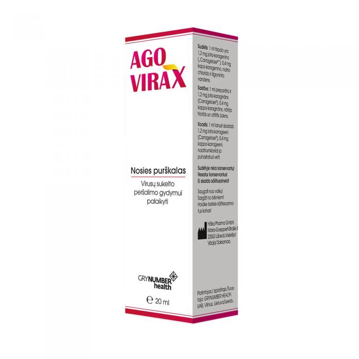 AGOVIRAX izsmidzināms deguna līdzeklis 20 ml