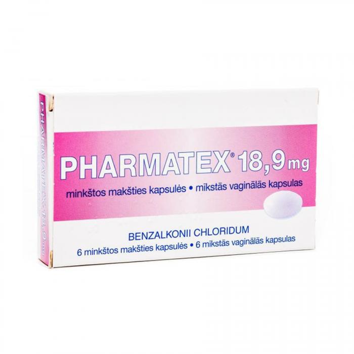 PHARMATEX 18,9mg mīkstās vaginālās kapsulas N6  