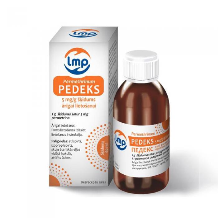 LMP PEDEKS 5 mg/g šķīdums ārīgai lietošanai 60 ml