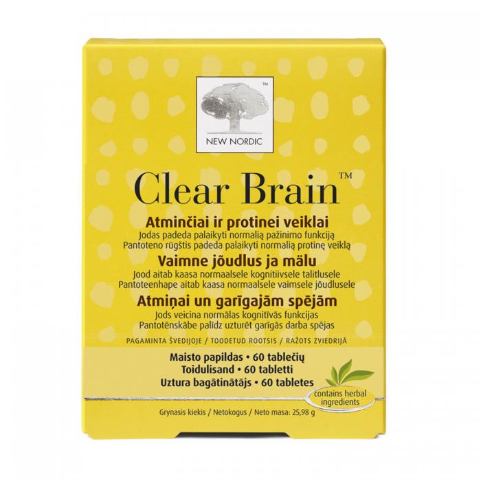 NEW NORDIC Clear Brain tabletes atmiņai N60