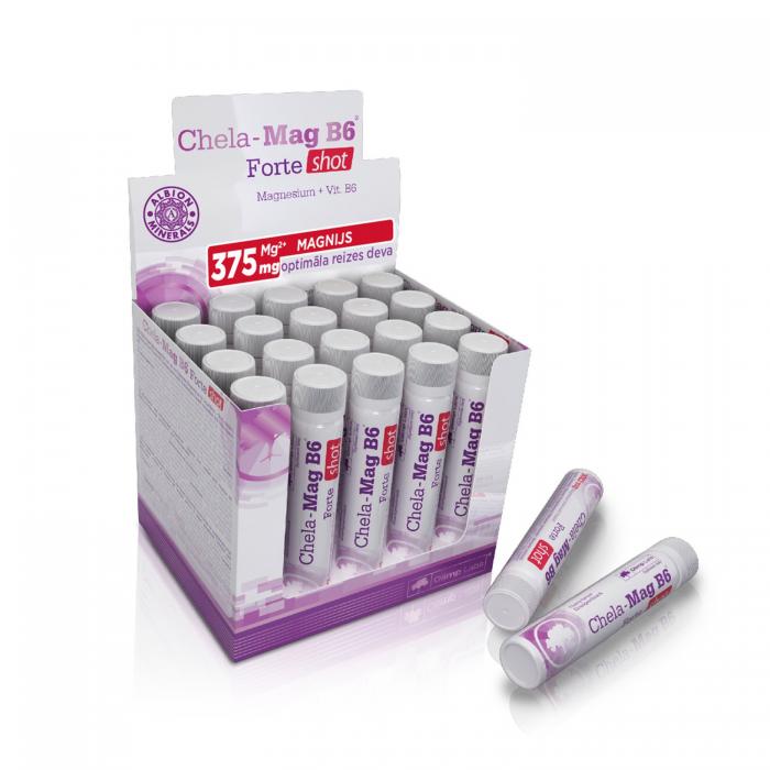 OLIMPLABS Chela-Mag+B6 Forte Shot ķiršu ampulas N20   