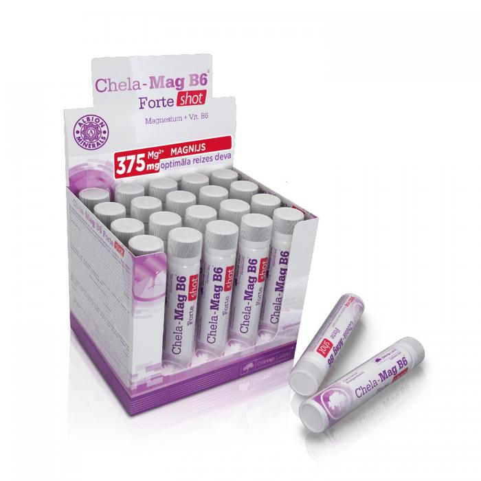 OLIMPLABS Chela-Mag+B6 Forte Shot apelsīnu ampulas N20