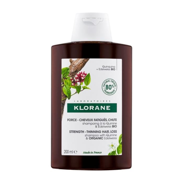 KLORANE šampūns ar hinīnu un ēdelveisu 200 ml