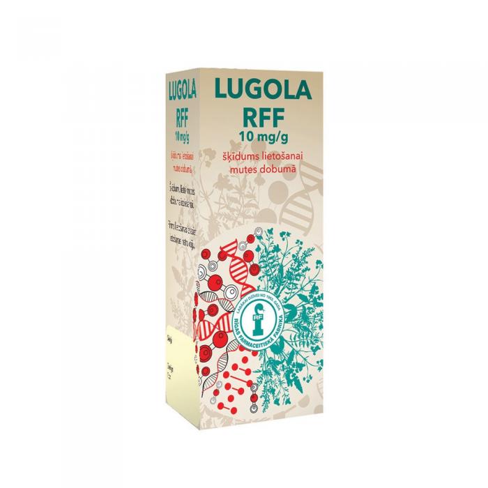 Lugola RFF 10 mg/g šķīdums lietošanai mutes dobumā 25 g