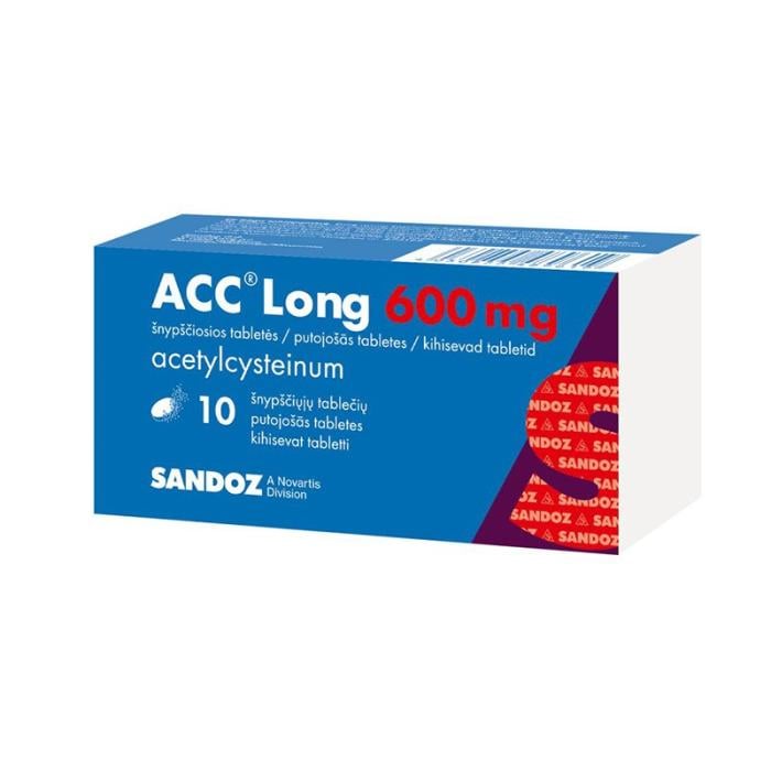 ACC Long 600 mg putojošās tabletes N10