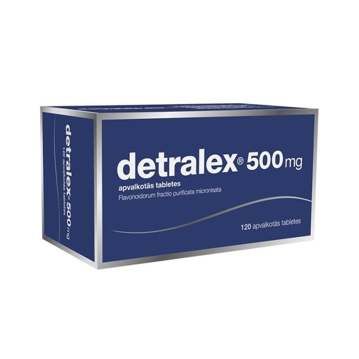 DETRALEX 500mg apvalkotās tabletes N120   