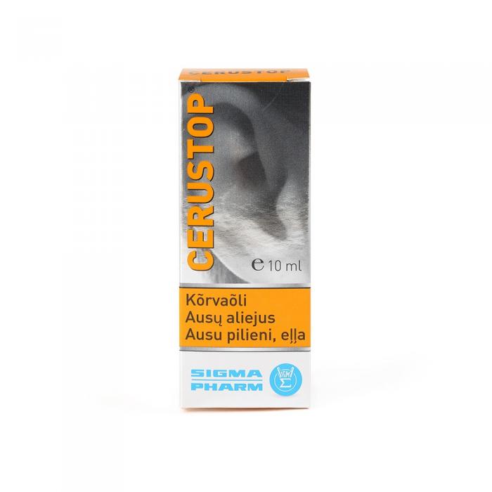 CERUSTOP ausu pilieni, eļļa,10 ml 