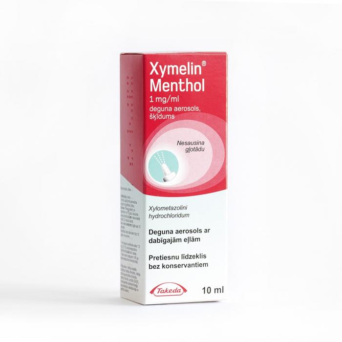 Xymelin Menthol 1 mg/ml deguna aerosols, šķīdums, 10ml N1