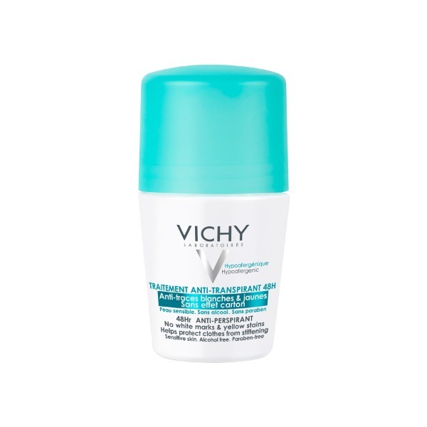 VICHY Dezodorants-rullītis ar  48h iedarbību, apģērbu saudzējošs,  50 ml