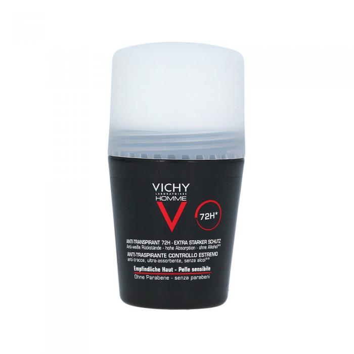 VICHY HOMME Dezodorants - rullītis ar 72h iedarbību, 50 ml