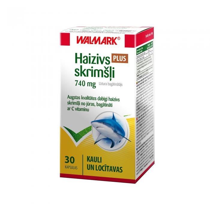 WALMARK HAIZIVS SKRIMŠĻI PLUS 740mg kapsulas N30