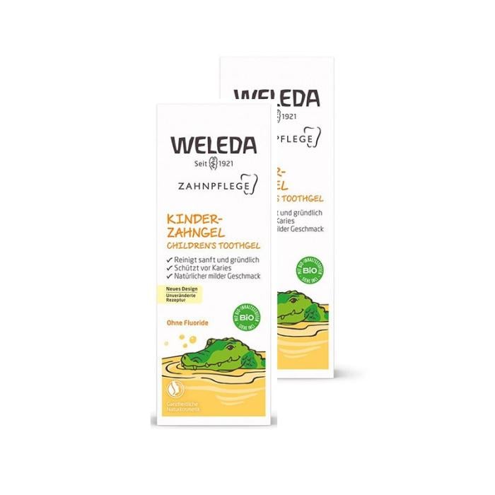WELEDA želejveida zobu pasta piena zobu tīrīšanai, 50 ml 1+1 komplekts