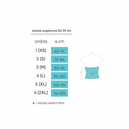 TONUS ELAST 9901 AIR medicīniskā pēcoperāciju josta, no elpojoša, nodilumizturīga materiāla, L