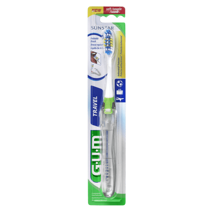 GUM Travel Soft ceļojumu zobu birste