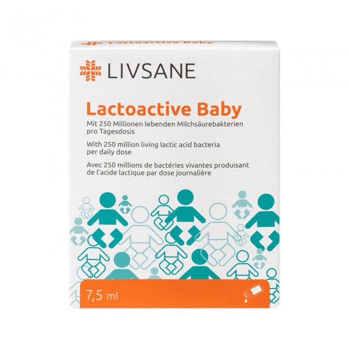 LIVSANE Lactoactive Baby pilieni 7.5 ml