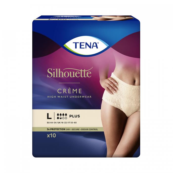 TENA Silhouette Plus Creme biksītes L N10