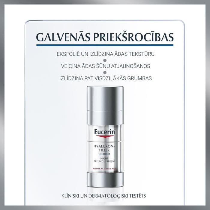 EUCERIN Hyaluron-Filler nakts serums pīlings 30 ml 