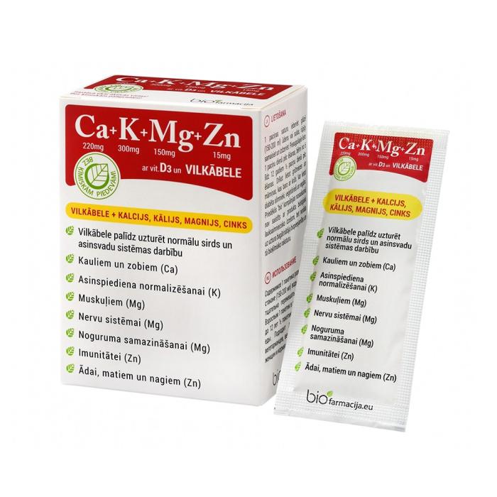 CA+K+MG+ZN ar vit.D3 un vilkābele pulveris N14 