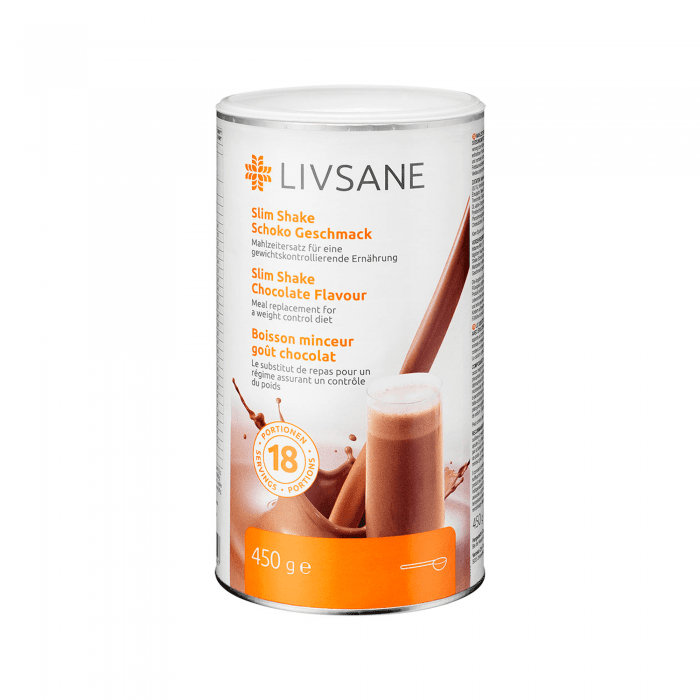 LIVSANE Slim Shake ar šokolādes garšu 450 g 