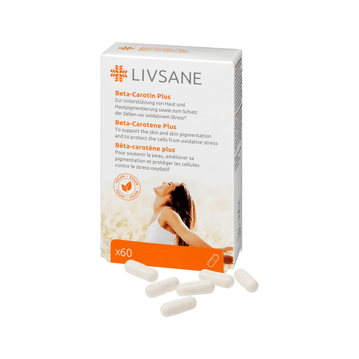 LIVSANE Beta-karotīns Plus kapsulas N60