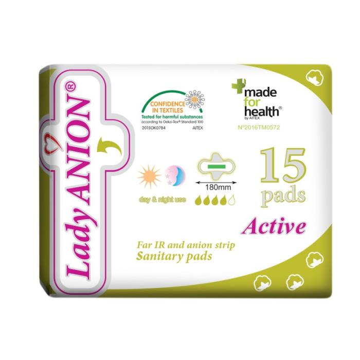 LADY ANION Active plānas higiēniskās paketes N15