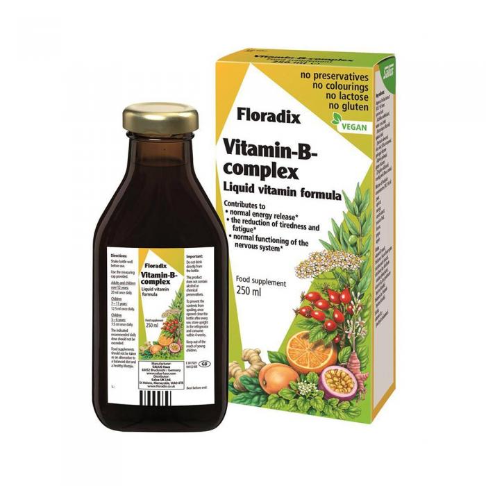 Floradix Vitamin - B - complex sīrups 250 ml