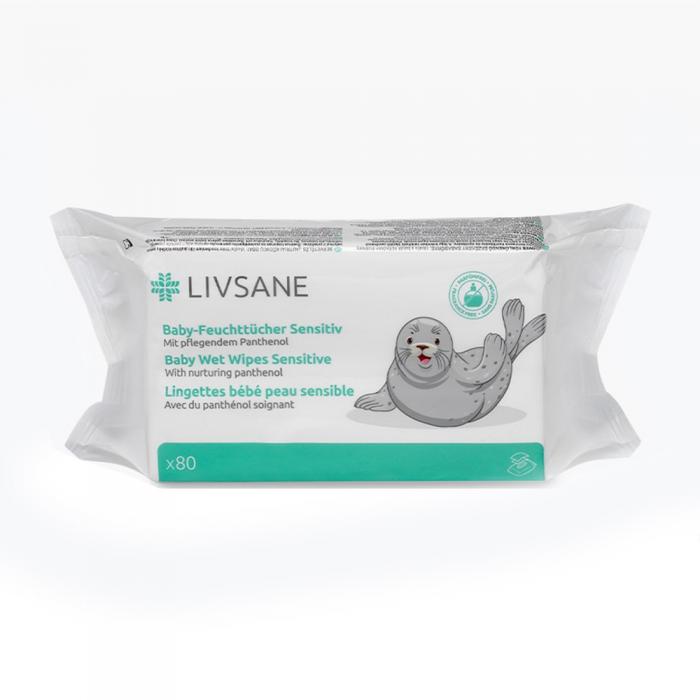 LIVSANE mitrās salvetes bērniem N80