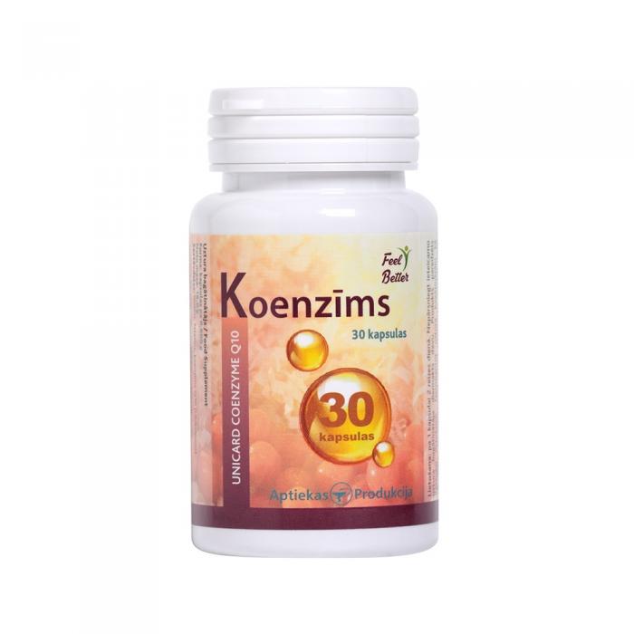 APTIEKAS PRODUKCIJA koenzīms Q10 kapsulas N30