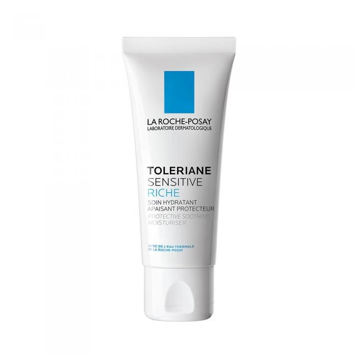 LA ROCHE-POSAY Toleriane Sensitive Riche nomierinošs, mitrinošs, aizsargbarjeru atjaunojošs krēms jutīgai ādai - sausai ādai 40 ml