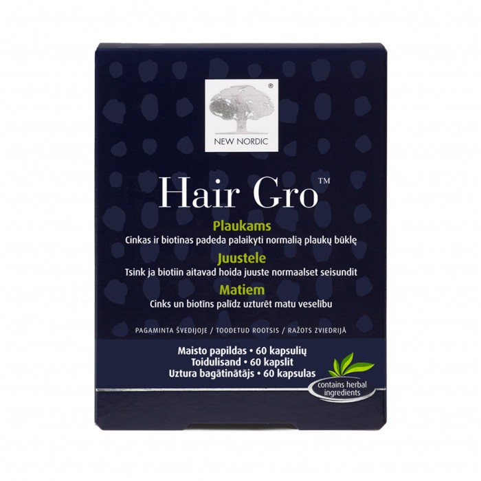 NEW NORDIC Hair Gro kapsulas matiem N60