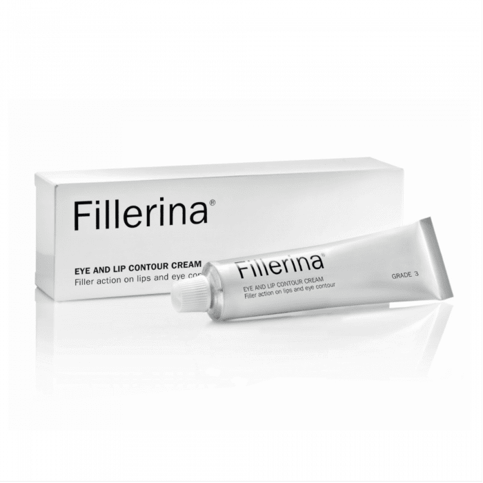 FILLERINA acu un lūpu krēms ar 6 hialuronskābēm un peptīdiem, 3. līmenis 15 ml