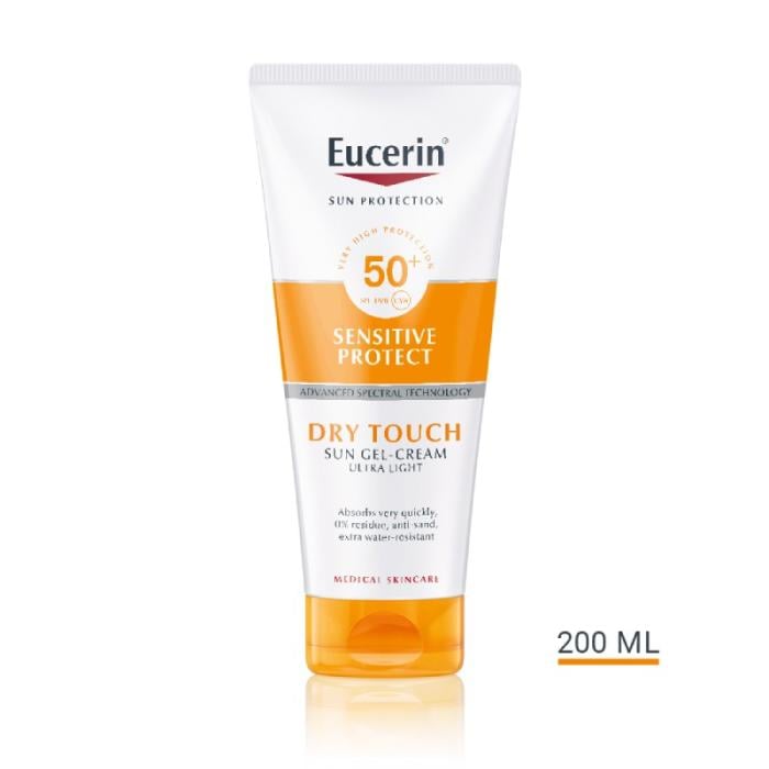 EUCERIN Sun Oil Control SPF 50+ želejveida sauļošanās krēms 200 ml