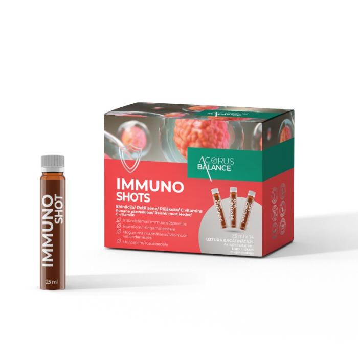 ACORUS BALANCE Immuno Shots imunitātei, ampulas N14