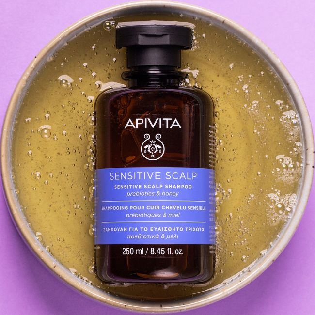 APIVITA šampūns jutīgai galvas ādai, 250ml