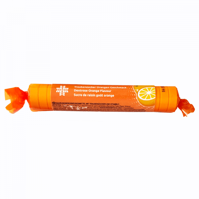 LIVSANE Dekstroze+C vitamīns (apelsīnu) košļājamās tabletes 44 g