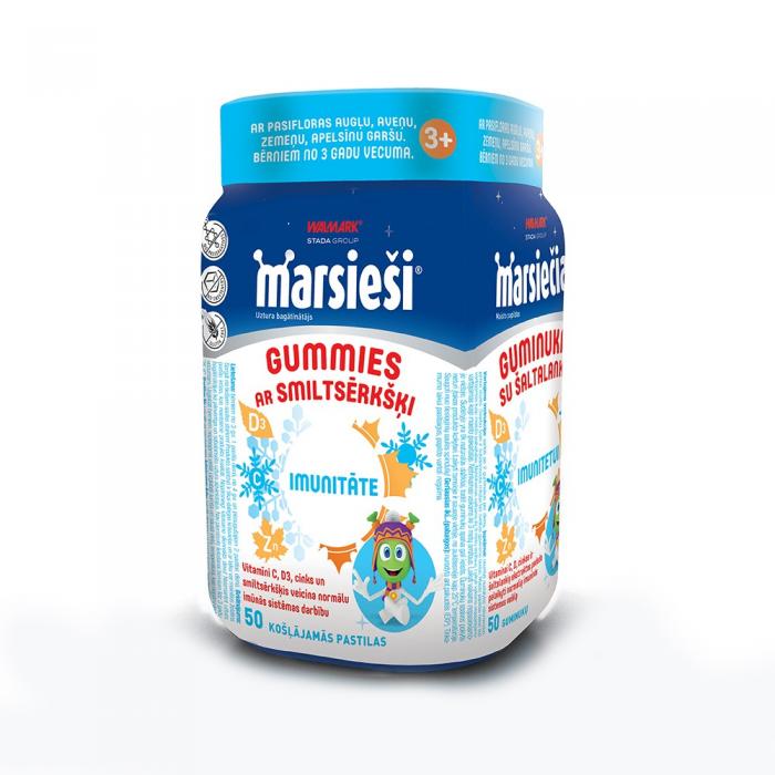 MARSIEŠI Gummies ar smiltsērkšķi košļājamās pastilas N50