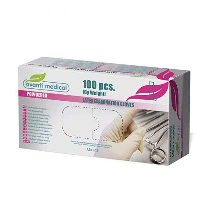 AVANTI MEDICAL cimdi nest.,bez pūdera ,latekss L N100