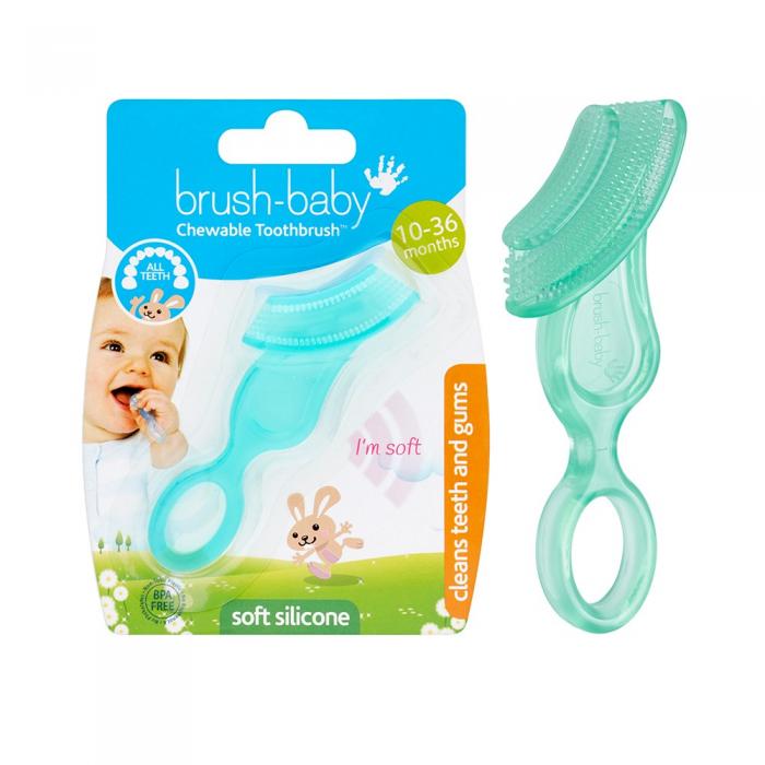 BRUSH-BABY Košļājamā zobubirste 10-36 mēnešiem