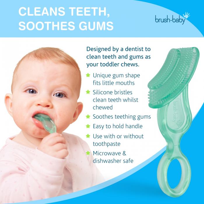 BRUSH-BABY Košļājamā zobubirste 10-36 mēnešiem