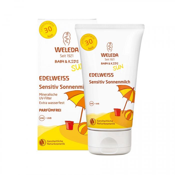 WELEDA Baby&Kids Edelweiss sauļošanās  losjons SPF30 150 ml 