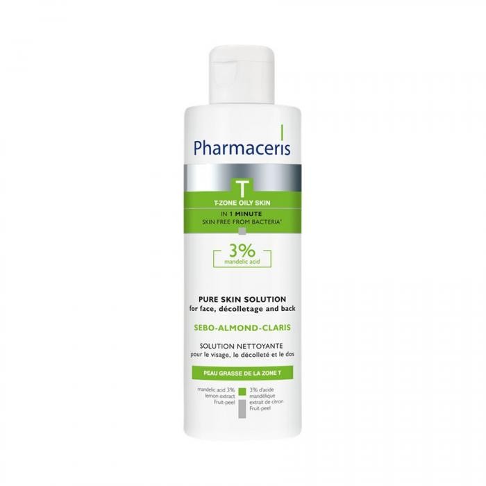 PHARMACERIS T Sebo-Almond-Claris 3% attīrošs šķīdums 190 ml