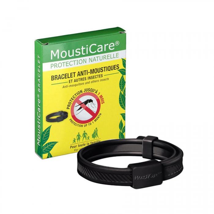MOUSTICARE daudzkārt lietojama aproce (melna) N1