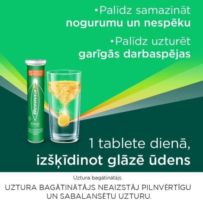 BEROCCA Energy  putojošās tabletes N30