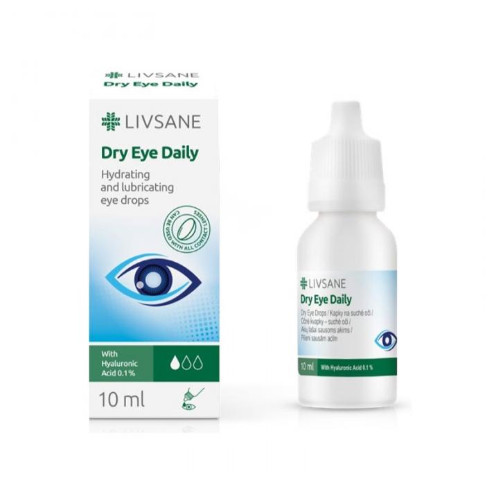 LIVSANE Dry Eye Daily acu pilieni 10 ml
