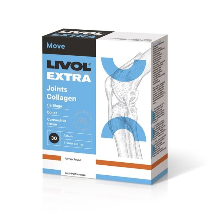 LIVOL EXTRA Joints Collagen kapsulas N30