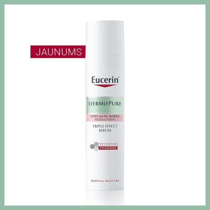 EUCERIN DermoPure Triple Effect Serum ādas toņa izmaiņu samazināšanai pēc aknes, 40 ml
