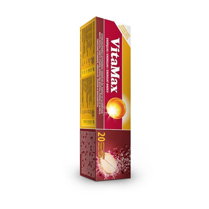 VITAMAX Enerģijai putojošās tabletes ar apelsīnu garšu N20