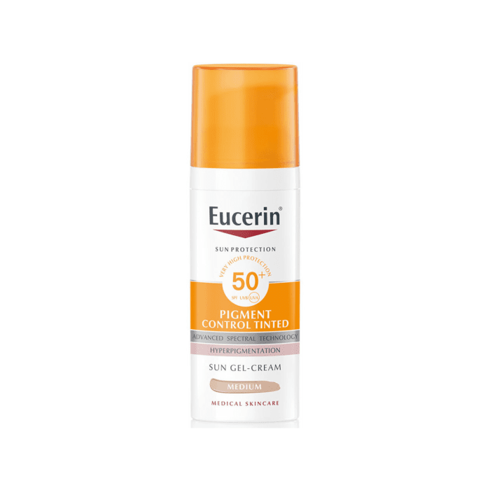 EUCERIN Sun Pigment Control SPF50+ krēms ar vidēji gaišu toni 50 ml